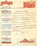 Art Forain: Courses Et Spectacles Acrobatiques De Motos Et Autos, équipe "Les BOSTON'S", 1947 - Otros & Sin Clasificación