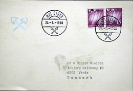Greenland 1968 Ship Cover M/S Disko 25-5-1968 Sent To Denmark ( Lot 6340) - Lettres & Documents