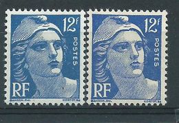 [18] Variété : N° 812 Marianne De Gandon Marianne Bleu-vert + Bleu-violet ** - Unused Stamps