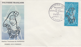 Enveloppe  FDC  1er Jour  POLYNESIE    Station  Terrienne  De  PAPENOO    1978 - FDC