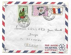 Nouvelle Calédonie  F.M  LETTRE DU 05  JUILLET 1966  Départ Nouméa Vers Sézanne 51 - Storia Postale