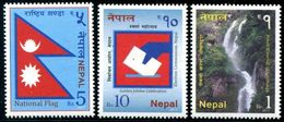 Népal 2017 - Chutes D'eau, Drapeaux, éléctions - 3 Val Neuf // Mnh - Nepal