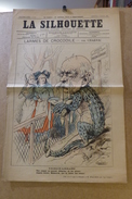 Revue Journal La Silhouette Satirique Caricature 50 X 32 Germany Allemagne Bismarck N° 850 De 1892 Crocodile Alsase - 1850 - 1899