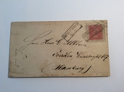 DELMENHORST Auf NDP Ganzsache Aufbrauchausgabe 1868 Oldenburg 1/2 Gr Orange U16 RARITÄT ! (Brief Altdeutschland - Postal  Stationery