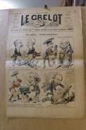 Revue Journal Le Grelot Satirique Caricature 50 X 32 Germany Allemagne Bismarck N° 1252 De 1895 - 1850 - 1899