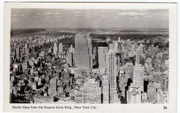 NORTH VIEW FROM THE EMPIRE STATE BLDG. - NEW YORK CITY - 1954 - Vedi Retro - F.p. - Empire State Building