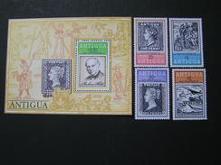 ANTIGUA 1979 Set 536-539 Mini Shet No 40 MNH. - 1960-1981 Autonomie Interne