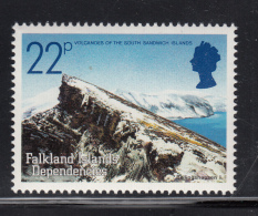 Falkland Islands Dependencies 1984 MNH Scott #1L86 22p Bellinshausen Volcanic Islands - Volcanos