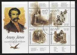 HUNGARY - 2017. S/S - Youth - 200th Anniversary Of The Birth Of Janos Arany / Janos Arany Memorial Year  SPECIMEN!!! - Proeven & Herdrukken