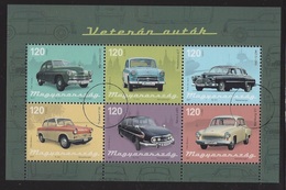 HUNGARY - 2017. S/S - Oldtimer Cars / Polish Warszawa/Moskvitch 407/Trabant/Wartburg/GAZ/Tatra USED!!! - Used Stamps