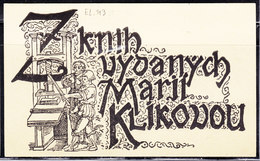 Exlibris Marit Klikovou, Gutenberg-Druckpresse (EL.113) - Exlibris