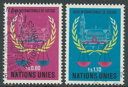 1979 NAZIONI UNITE ONU GINEVRA USATO CORTE DI GIUSTIZIA DELL'AJA - R12-10 - Oblitérés