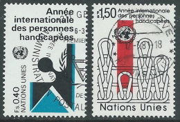 1981 NAZIONI UNITE ONU GINEVRA USATO DISABILI - R12-10 - Oblitérés