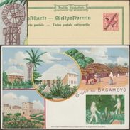 Deutsch Ostafrila, Est Africain Allemand 1898. Carte Postale, Entier. Grüss Aus Bagamoya. Tennis, éolienne - Elettricità