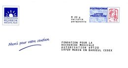 FONDATION  POUR LA RECHERCHE MEDICALE  -  Agrément : 14P158 - Prêts-à-poster: Réponse /Ciappa-Kavena