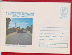 STROESTI ARGES DRIVING HORSE SIMBOL ATOM  ROMANIA POSTAL STATIONERY - Sonstige (Land)