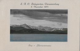 HEIMAT ZUG → S.A.C. Delegierten-Versammlung 6.November 1911 ►Briefmarke Stark Verschobener Druck◄ - Zug