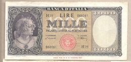 Italia - Banconota Circolata Da 1000£ "Italia Medusa" P-83a - 1947 #17 - 1000 Lire