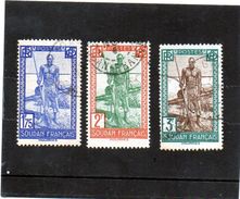 B - 1931/3 Sudan Francese - Guerriero - Used Stamps