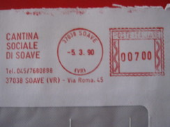 RS2 ITALIA EMA AFFR. MECCANICA ROSSA - 1990 SOAVE VERONA - CANTINA SOCIALE VIA ROMA VINO WINE VIN WEIN - Wein & Alkohol