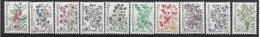 1985 ANDORRE Français Taxe 53-62 ** Fruits - Unused Stamps