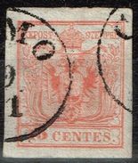 Italie - Lombardo-vénétie - 1850 - Y&T N° 3 B , Oblitéré - Lombardy-Venetia