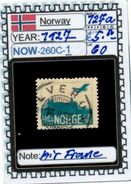 EUROPE:NORWAY #CLASSIC#1860># (NOW-250C-1) (60) - Used Stamps