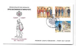 Monaco FDC 1997  François Grimaldi - Storia Postale