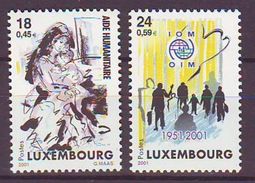 Luxemburg - 2001, Humanitary Aid 2v ** Mi 1535/36 - Neufs