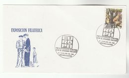 1989 Spain EUROPEAN NUCLEAR DISARMAMENT Philatelic EXHIBITION EVENT COVER Card Atomic Energy Weapons Stamps - Atomenergie