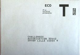 CHALLENGES  ECO  T - Cartes/Enveloppes Réponse T