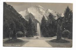 INTERLAKEN - KURGARTEN 1927  VIAGGIATA FP - Interlaken