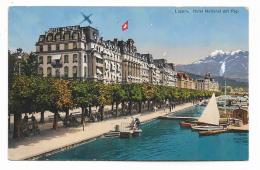 LUZERN - HOTEL NATIONAL MIT RIGI  VIAGGIATA FP - Lucerne