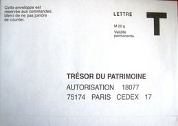 TRESOR DU PATRIMOINE   -  LETTRE T - Buste Risposta T