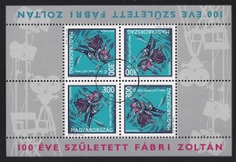 HUNGARY - 2017.  Minisheet -  Zoltan Fabri, Hungarian Film Director,Actor / Centenary Of His Birth USED!!! - Usado