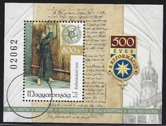 HUNGARY - 2017. S/S -  500th Anniversary Of The Reformation / Luther's Handwritten  USED!!! - Gebraucht
