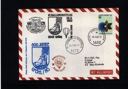 Oesterreich / Austria 1982 67.Ballonpost - Globos