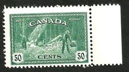 CANADA TIMBER FORREST MAN 1946 50 CENTS GREEN MINTNH SG405 READ DESCRIPTION!! - Nuevos