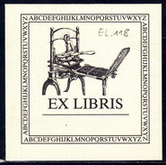 Exlibris Handdruckpresse (EL.118) - Bookplates