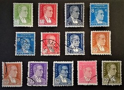 1931 Atatürk ( Kemal Pascha ) Mi.945y*),955x*),956y*),1002*),952x,955x,956x,1279,1280,1281,1378,1381 - Neufs