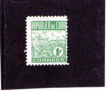 B - 1948 Cuba - Raccolta Del Tabacco - Unused Stamps