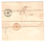 LAC écrit Par Le Curé Van Moebroeck Paroisse Du Sablon C.Bruxelles 12/2/1852 Pour Ath C.d'arrivée Port 3 PR5092 - Other & Unclassified