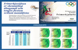 ISLAND ICELAND 1996  ATLANTA OLYMPIC GAMES  COMPLETE BOOKLET NEW UNUSED FACIT H 34 - Booklets