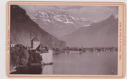 PHOTO,PHOTOGRAPHIE,suisse,switzerland,vaud,montreux,CHILLON,chateau,veytaux,lac Léman,1892 - Places