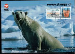 Groenlandia 2004 Splendida Cartolina Affrancata Con Velieri 2003 E Artigianato 2003  VFU - Used Stamps
