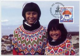 GREENLAND 1993 Year Of Indigenous Peoples On Maximum Card.  Michel 230 - Cartes-Maximum (CM)