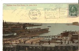 HARBOUR From FORT HOWE - SAINT-JOHN - Old  Postcard - St. John