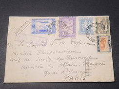 GRECE - Enveloppe De La Légation De France Pour Paris En 1934 - L 11058 - Briefe U. Dokumente