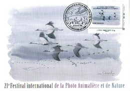 Festival Photo Animalière Et Nature Montier En Der  Mtam Oblitération Temporaire 2017 - Gepersonaliseerde Postzegels (MonTimbraMoi)