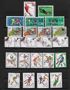 BULGARIE 22 TIMBRES THEME FOOT-BALL  DONT SERIES COMPLETES - Colecciones & Series